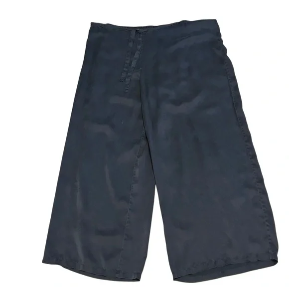 SOMA Intimates Silk Drawstring Pajama Pants Side Leg Navy Blue  Size XL - Picture 4 of 8